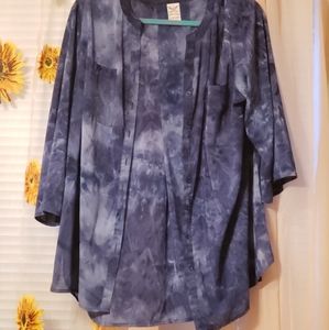 Women's Navy Button Up